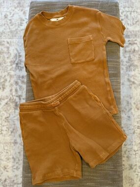 H&M Kids Matching Set in Rust Brown